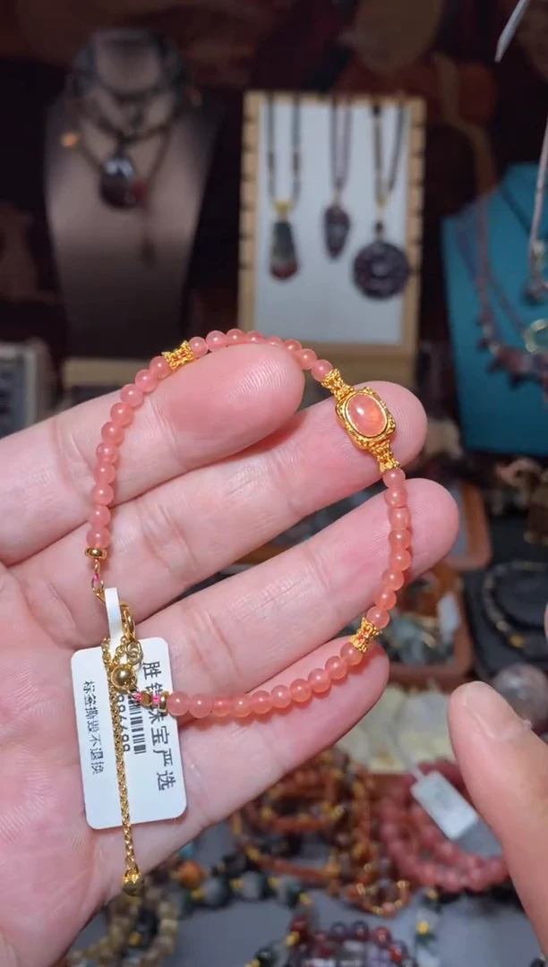 【闪购商品】菱锰矿（红纹石）手链未镶嵌多样性发