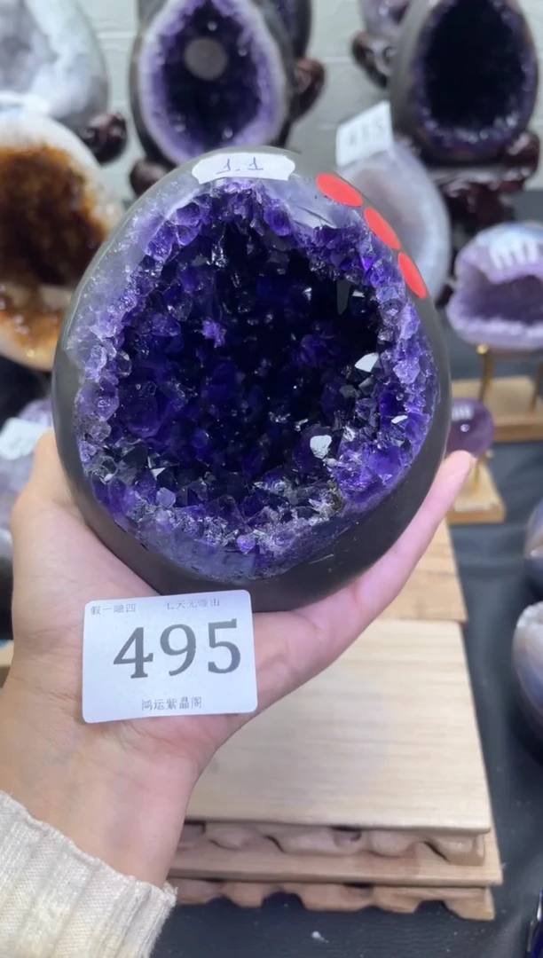 未镶嵌大型摆件（非配饰）紫晶495号龙蛋
