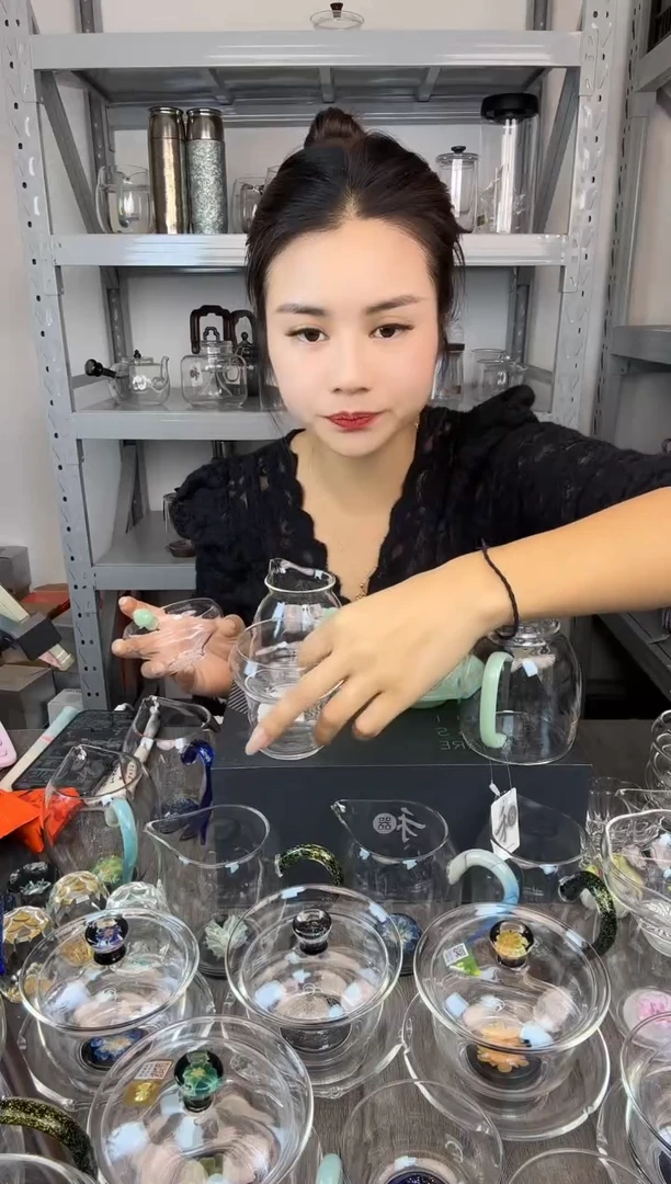 权*禾器 清悦+奉珠茶漏 浅玉色孤品