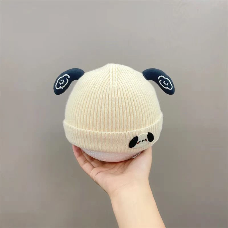 新生婴儿帽子秋冬季宝宝男毛线帽婴幼儿针织护耳帽小月龄加厚保暖