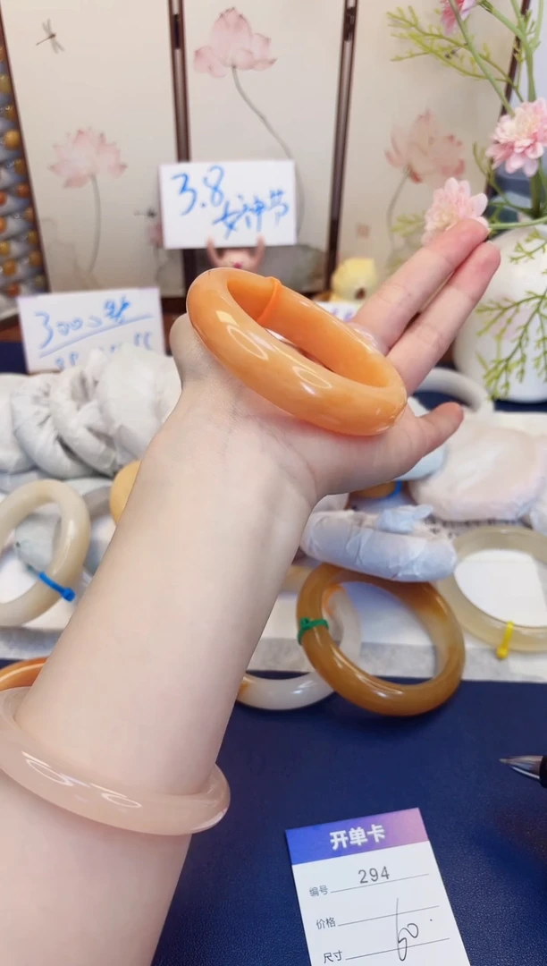 【闪购商品】石英质玉手镯未镶嵌294-财气镯-圈口60