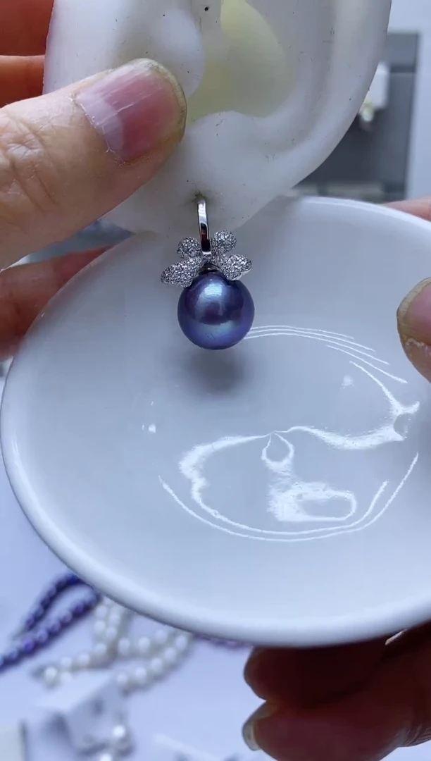 【闪购商品】淡水珍珠耳饰银S925镶嵌310