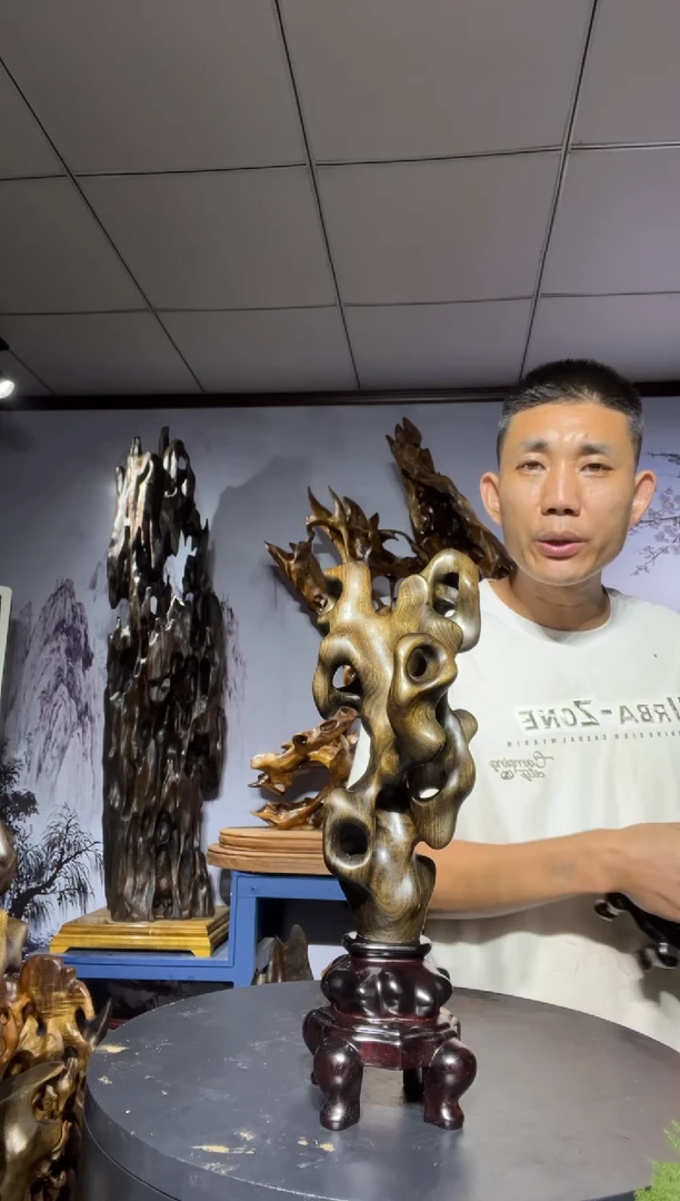 金丝楠木雕款@*界金丝楠木工艺品摆件