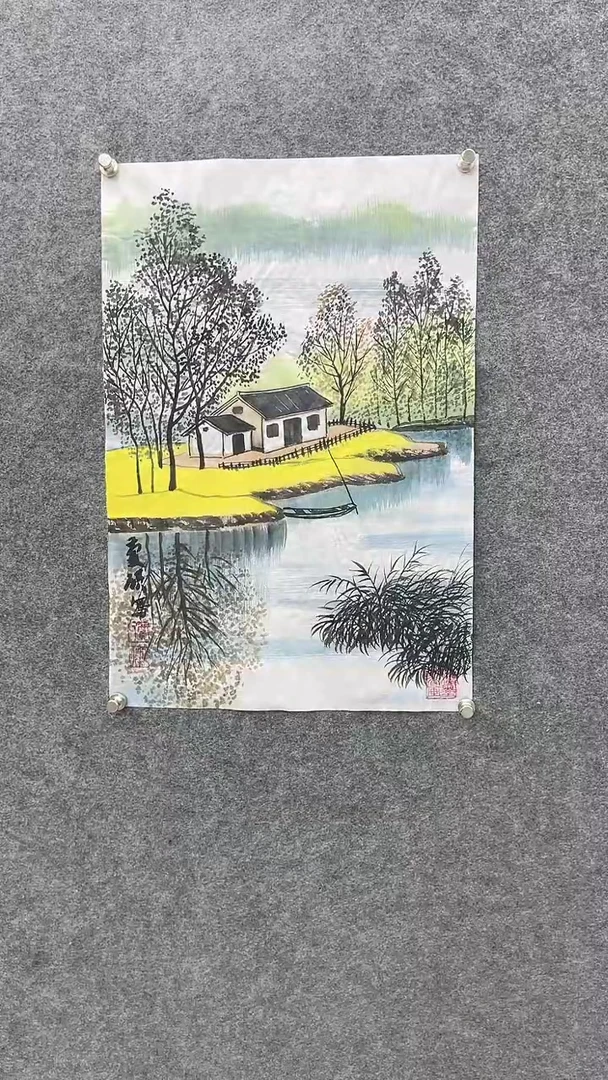 【闪购商品】国画贾庆硕风景手绘作品