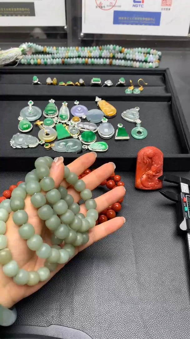 未镶嵌手串和田玉和田玉老型卡12+手串多样性发其一
