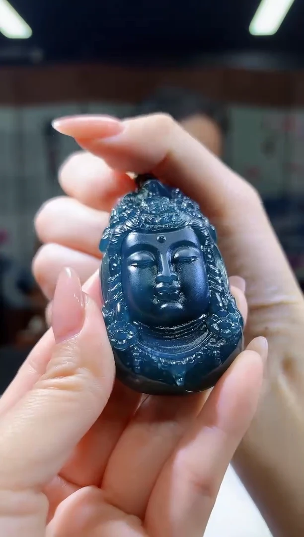 定制翡翠未镶嵌0709/Y/发其一件/观音