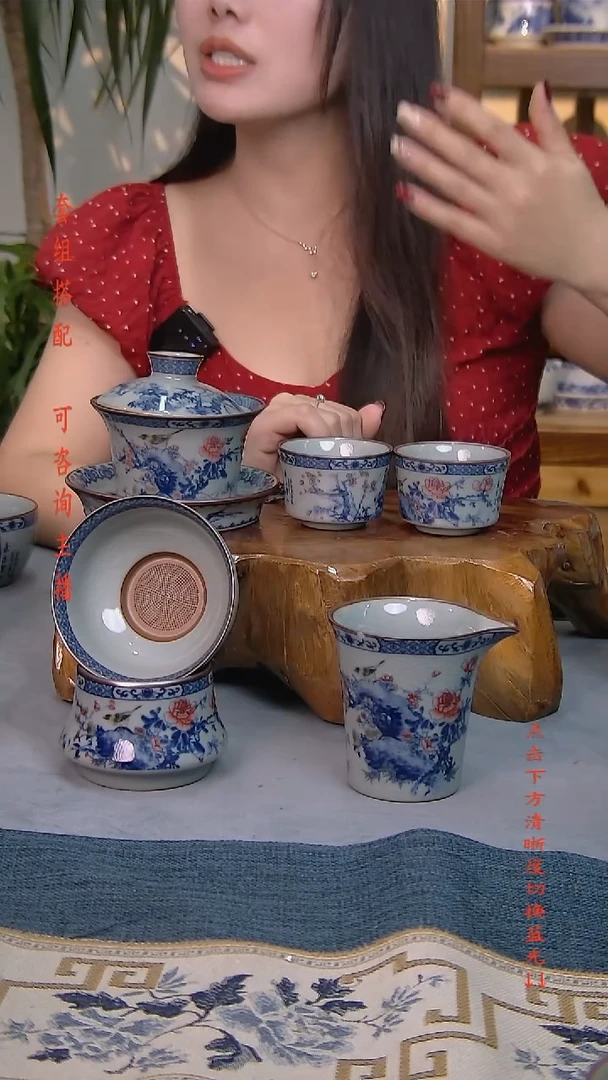 简装家用款5件套 老陶泥开片纹陶瓷茶具
