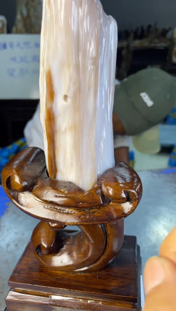 未镶嵌摆件硅化玉13