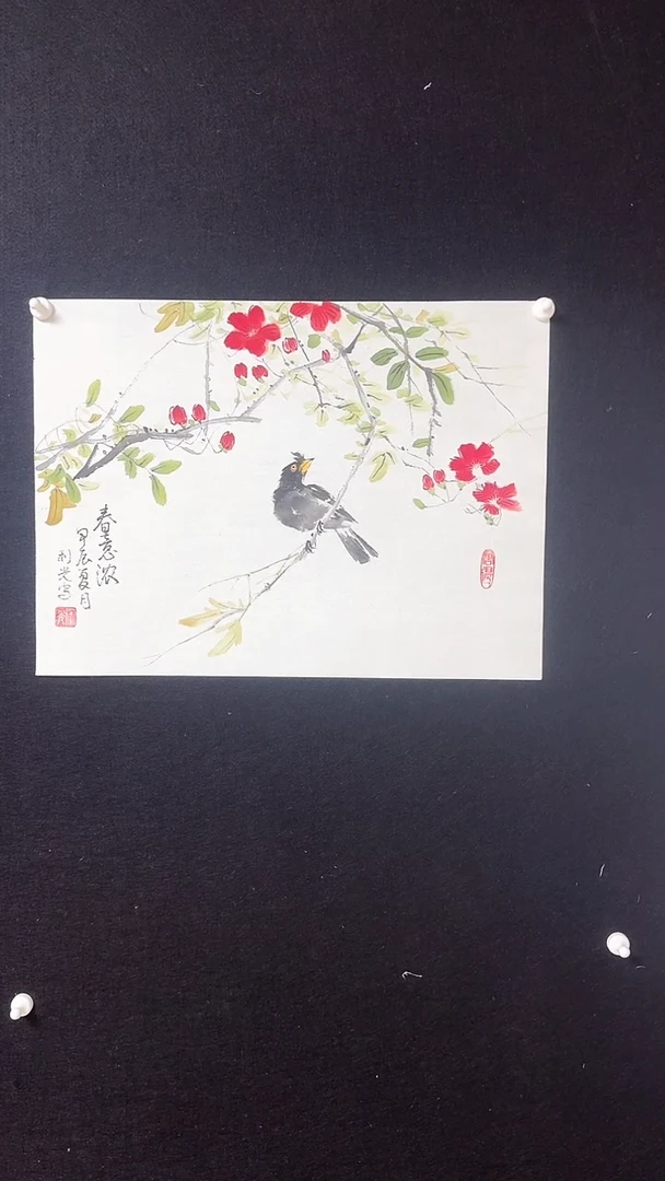 【闪购商品】国画李老师斗方绘画