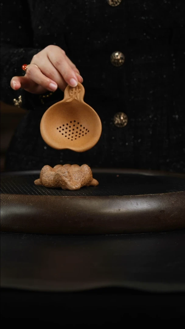 茶壶紫砂32 老段泥 茶漏