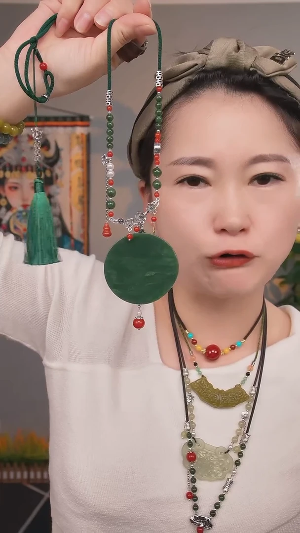 颈饰未镶嵌和田玉和**玉多样性发货一件