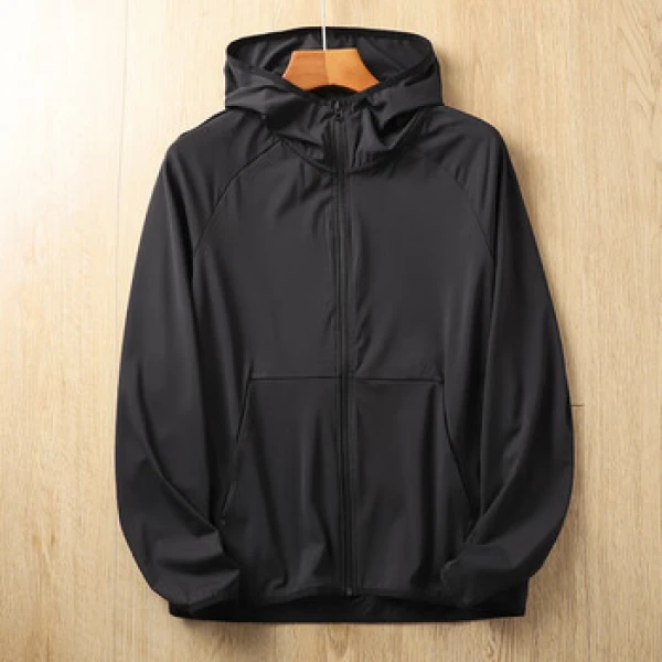 男士男士灰色连帽开衫（小t）