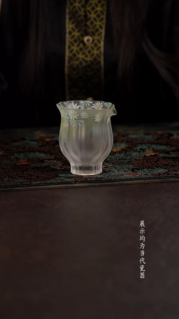 陶瓷杯周边琉璃心缘甄加彩公道 小雏菊