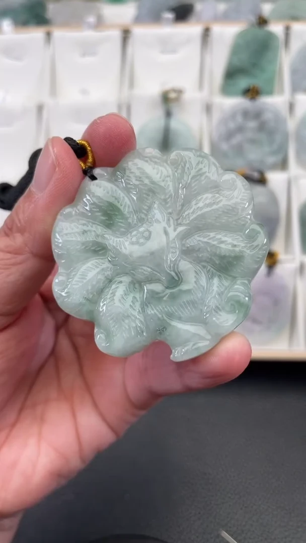 颈饰未镶嵌翡翠天然缅甸翡翠A货393