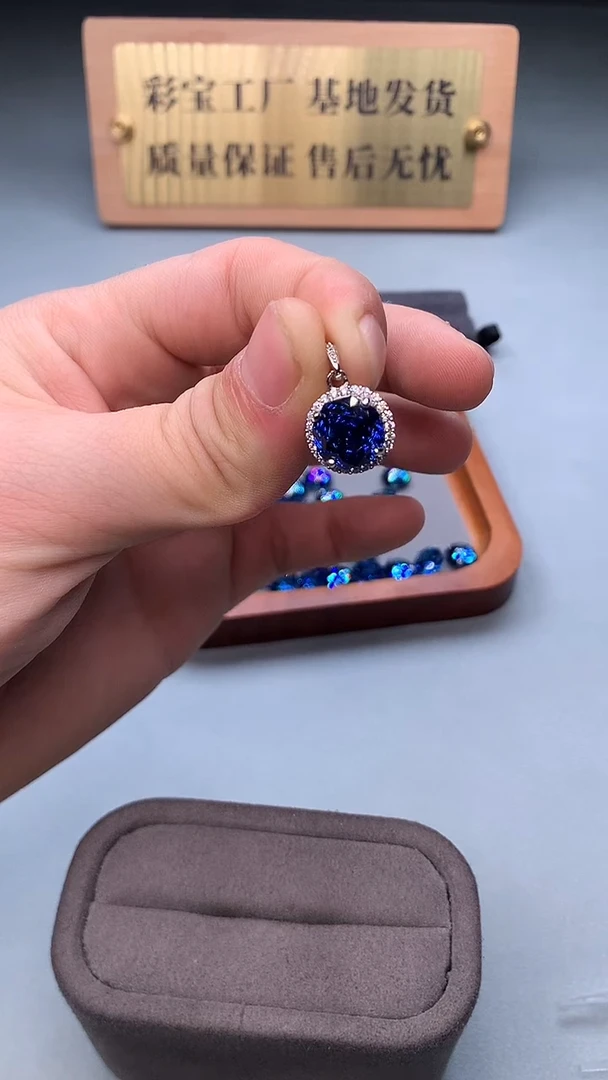 颈饰银S925镶嵌托帕石2222