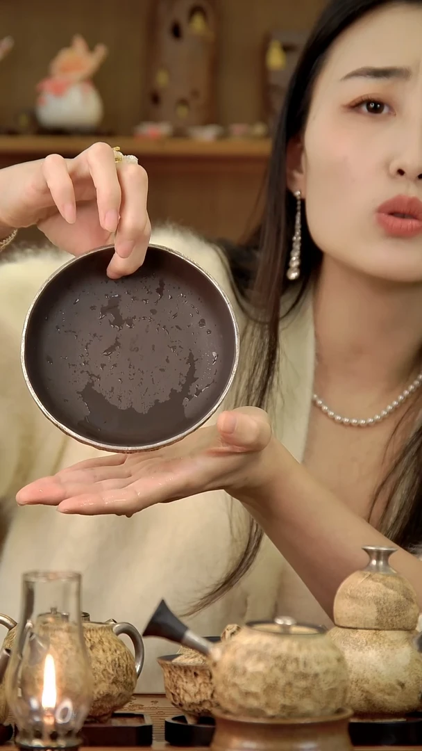 言野手作 粉引仿古三足壶承