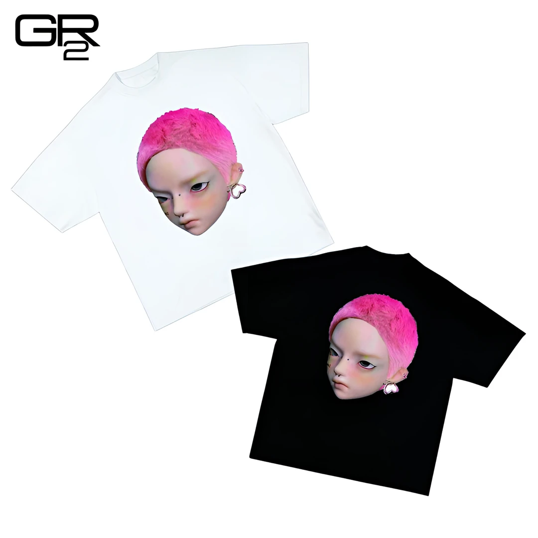 DX11卡通特写国潮重磅短袖T恤