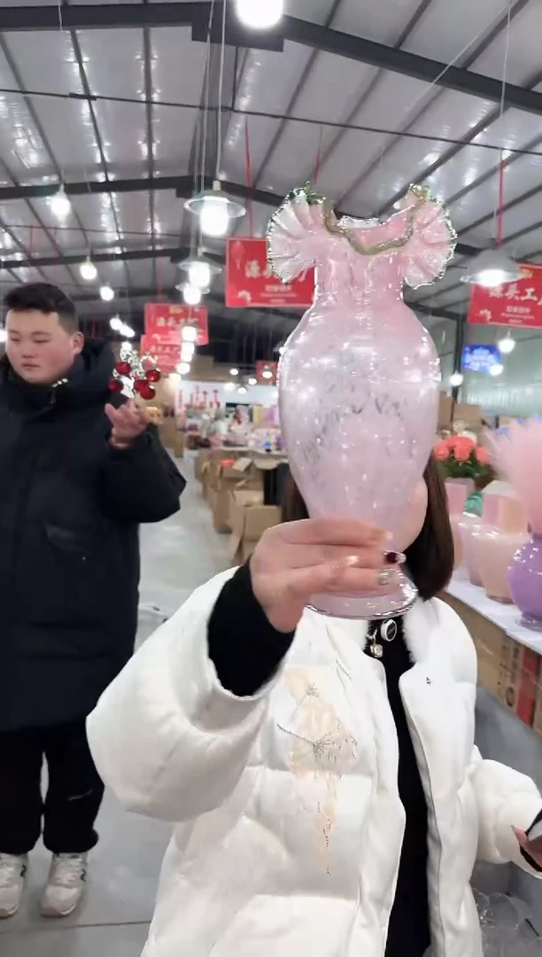 【闪购商品】玻璃于清花器V-早23