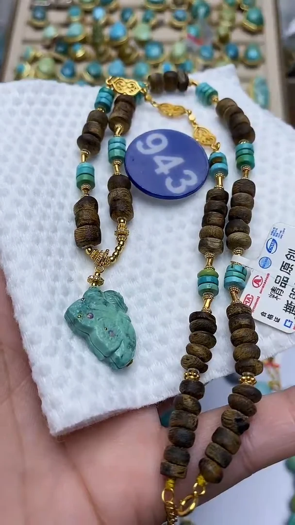 【闪购商品】绿松石项链银S925镶嵌943