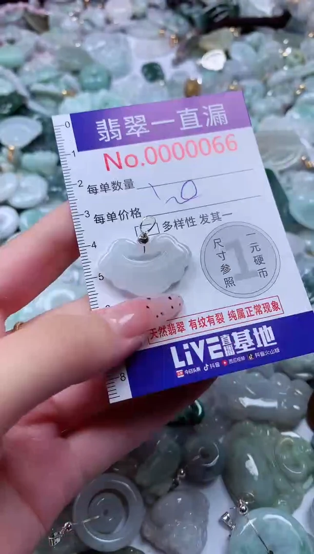 翡翠未镶嵌吊坠(不含链)66