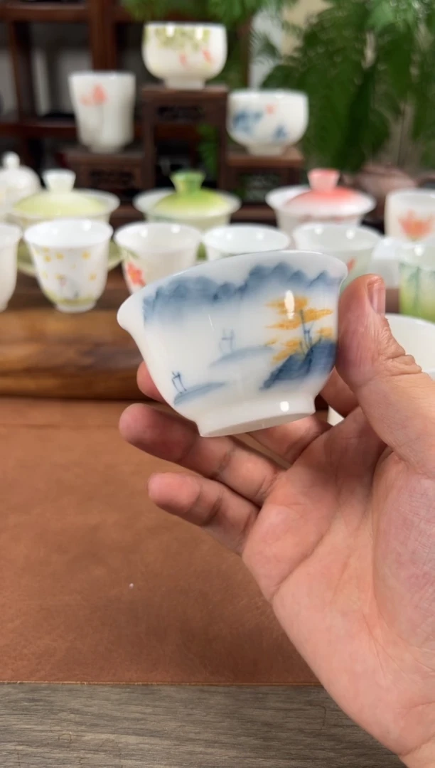 杯子高岭瓷土茶具单品上新