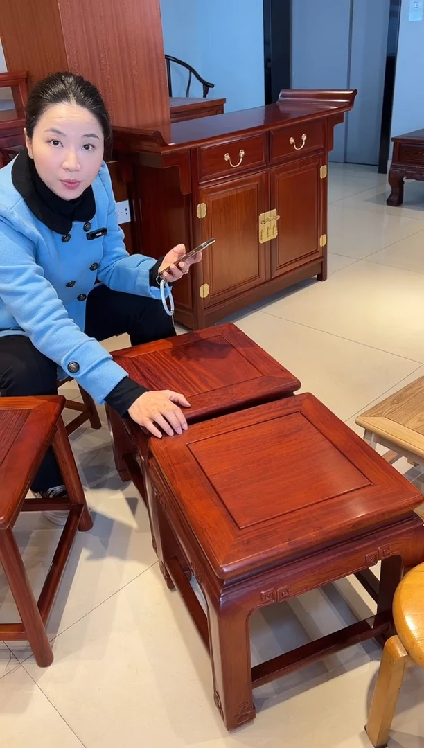 花梨木类成套家具马蹄凳38长宽一个