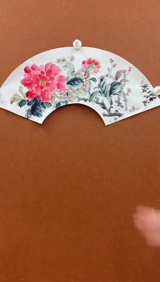 国画李文峰一平尺扇面作品
