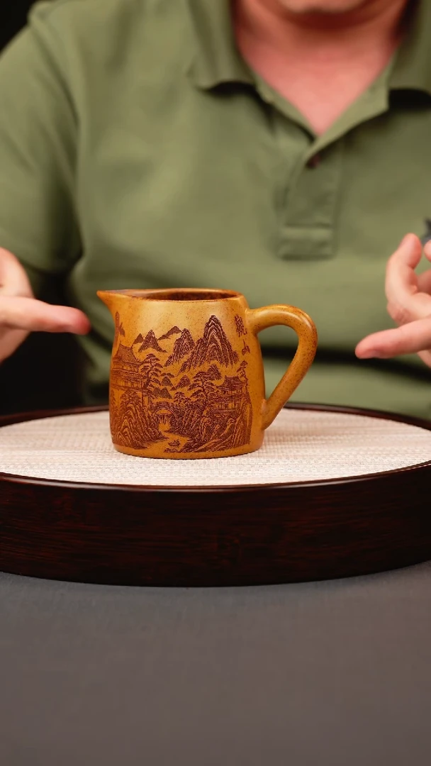 茶壶紫砂龙骨金砂柴烧公道杯