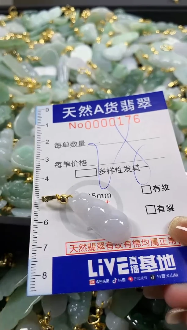 颈饰未镶嵌翡翠天然A货翡翠