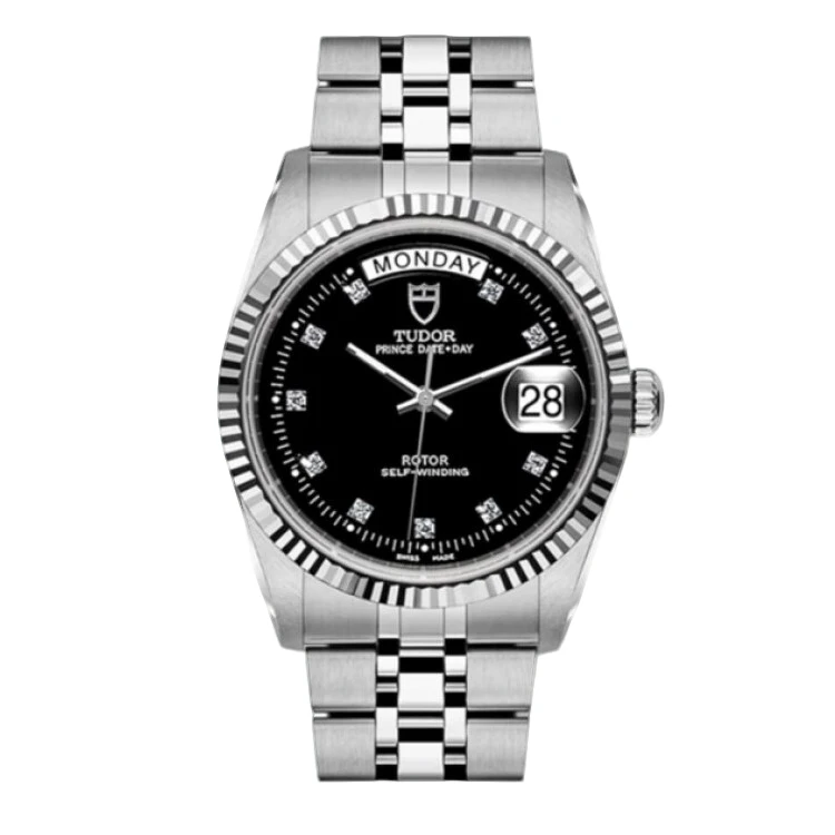 99新 TUDOR/帝舵 王子与公主/76214/36mm/黑盘钻刻/自动机械/单表