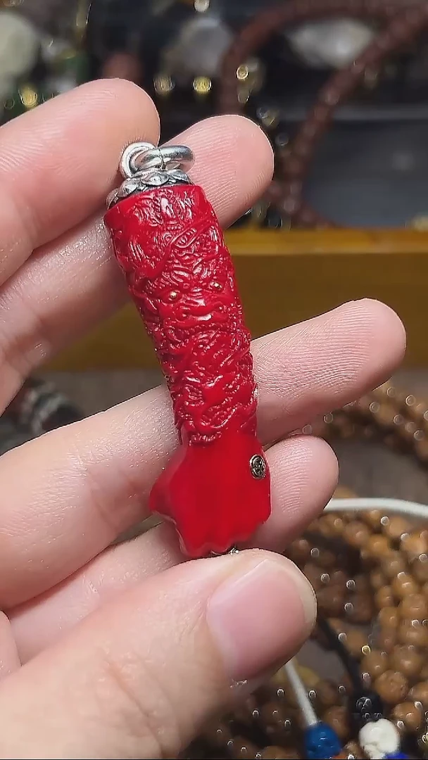 鹿骨其他快***匠大权在握吊坠