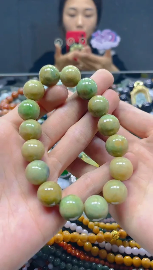 颈饰未镶嵌翡翠13mm/Q/翡翠A货，一件也是批发价