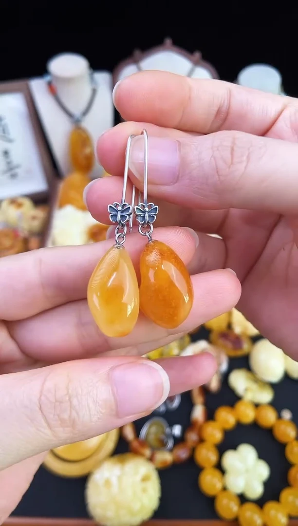 琥珀未镶嵌珠宝奇石柒月