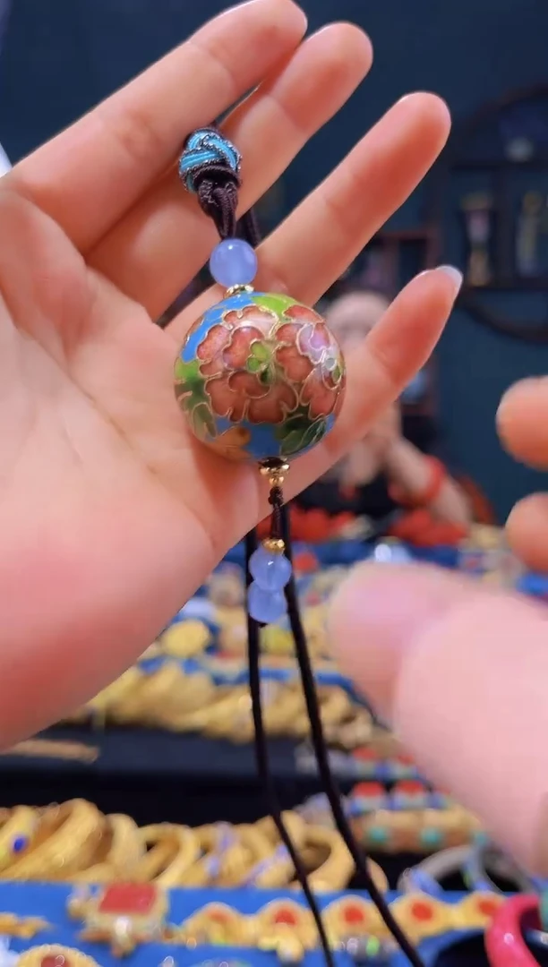 【闪购商品】非遗技艺 景泰蓝3.0吊坠 天蓝