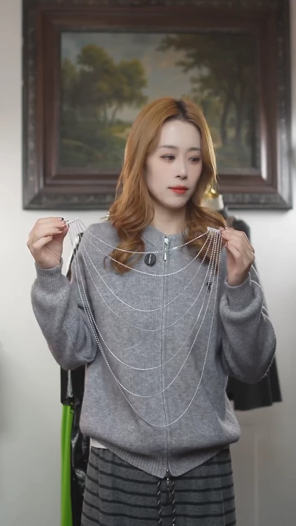 银色流苏发卡艺桐轩儿童潮服