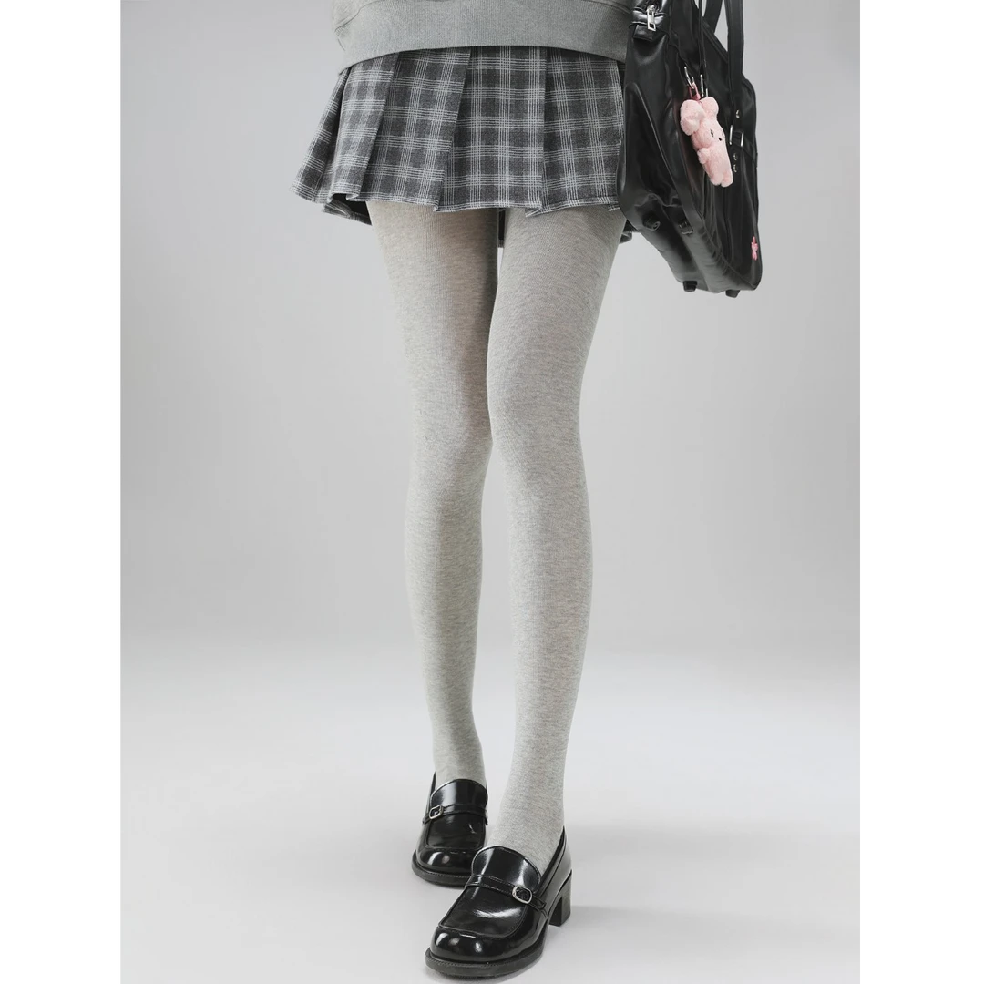 抵达一楼春秋打底裤灰色显瘦薄款微透肉连裤袜外穿纯色美腿袜子女