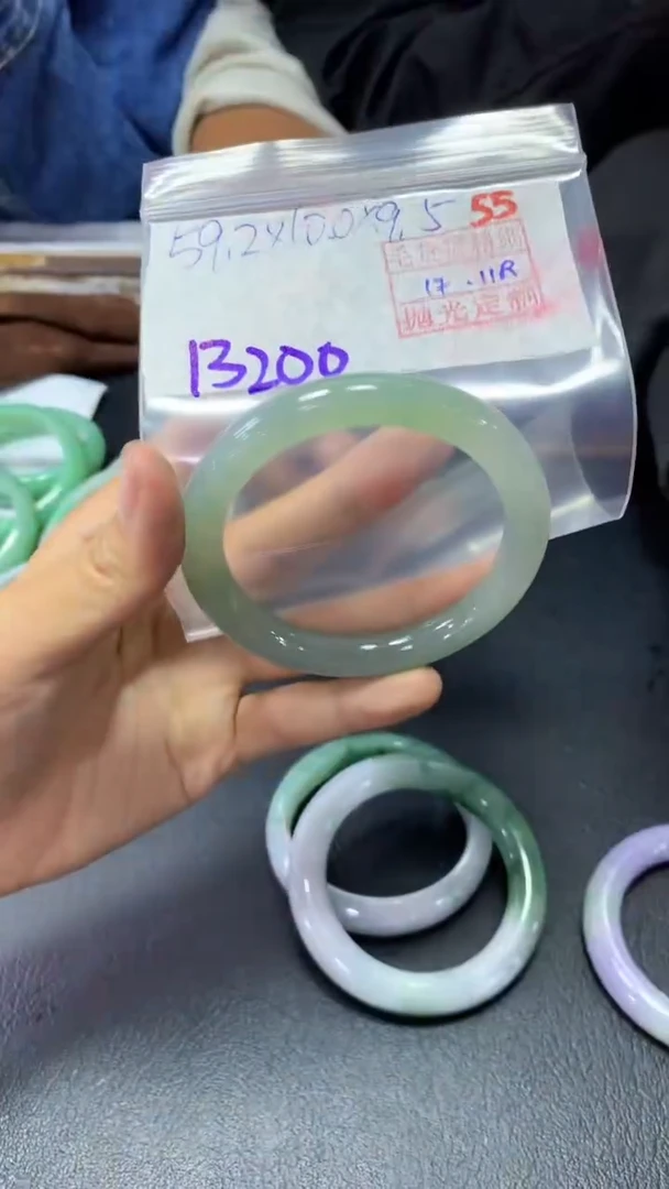 未镶嵌定制翡翠55毛货需精细抛光定制+多样性发1+13200