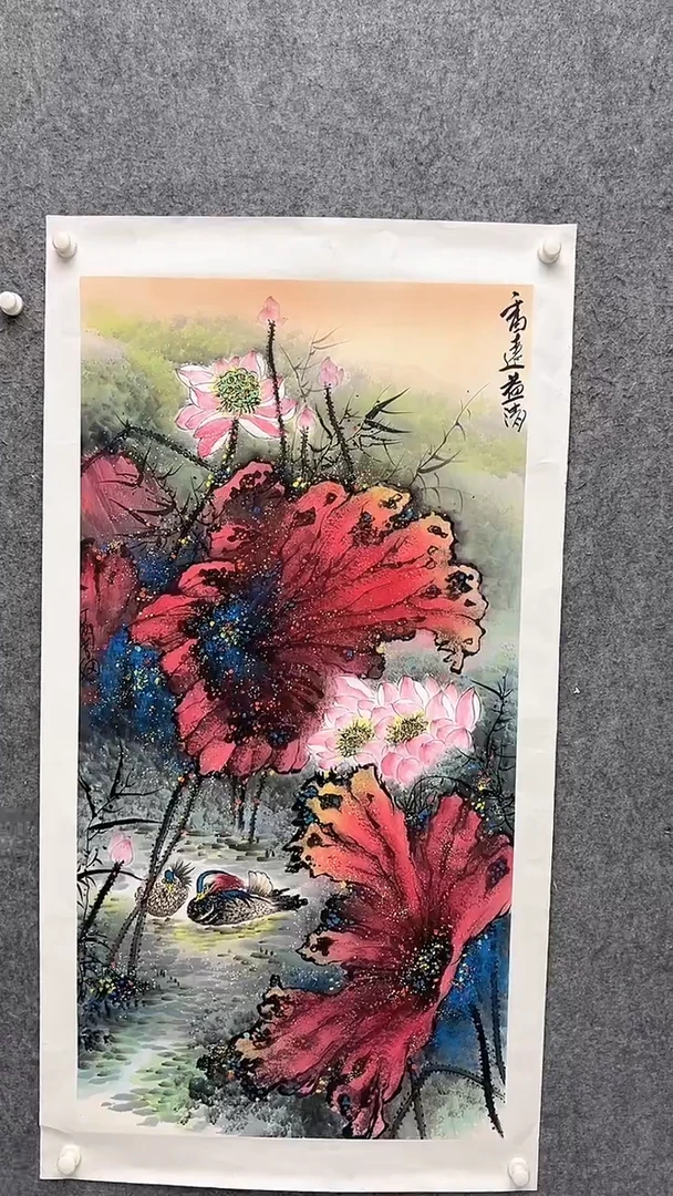 国画李纲-8平尺-花鸟国画