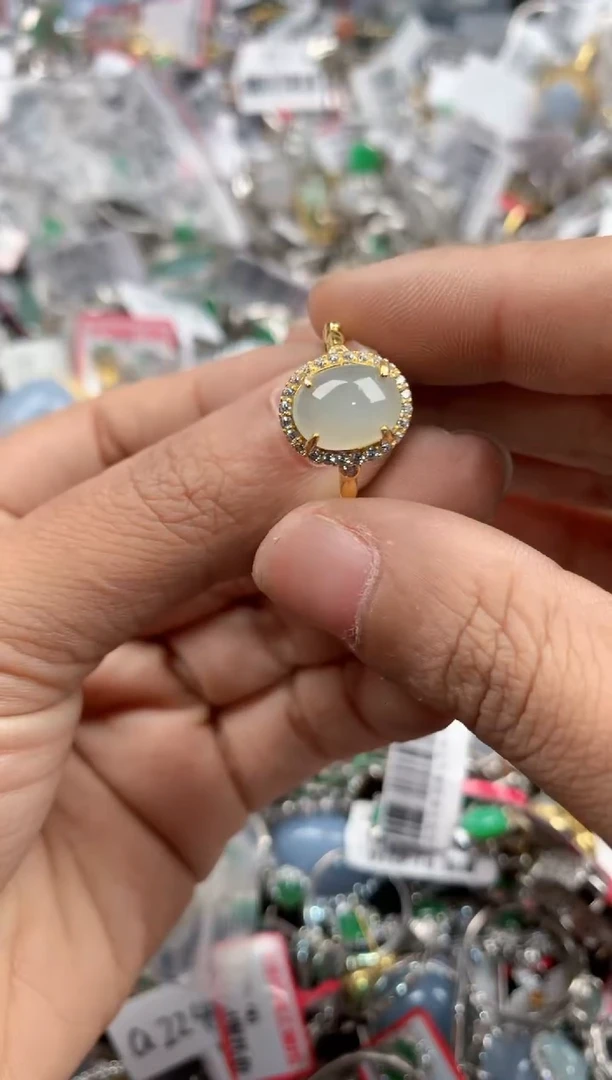 银S925镶嵌戒指翡翠121212---3