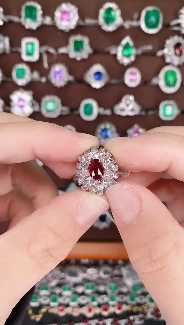 【闪购商品】红宝石18K金戒指18K金镶嵌1.03克拉