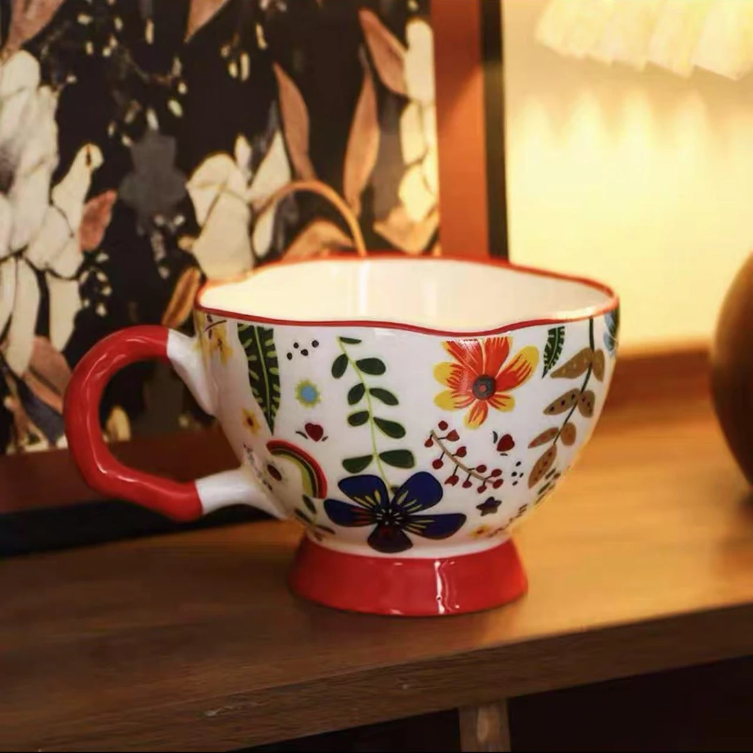 【百善瓷业】人间四月早餐咖啡杯