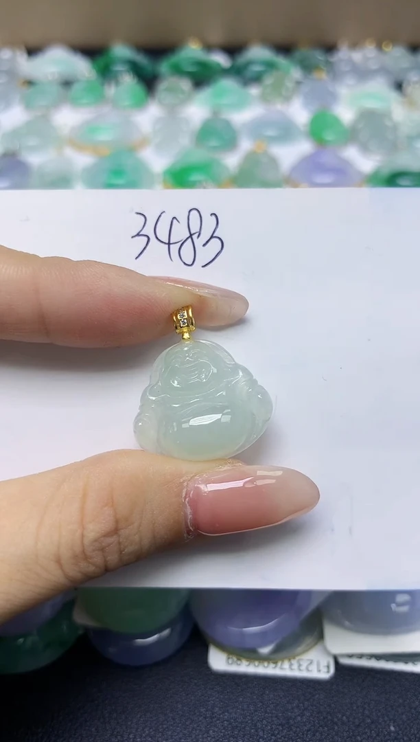 翡翠未镶嵌颈饰天然缅甸翡翠A货