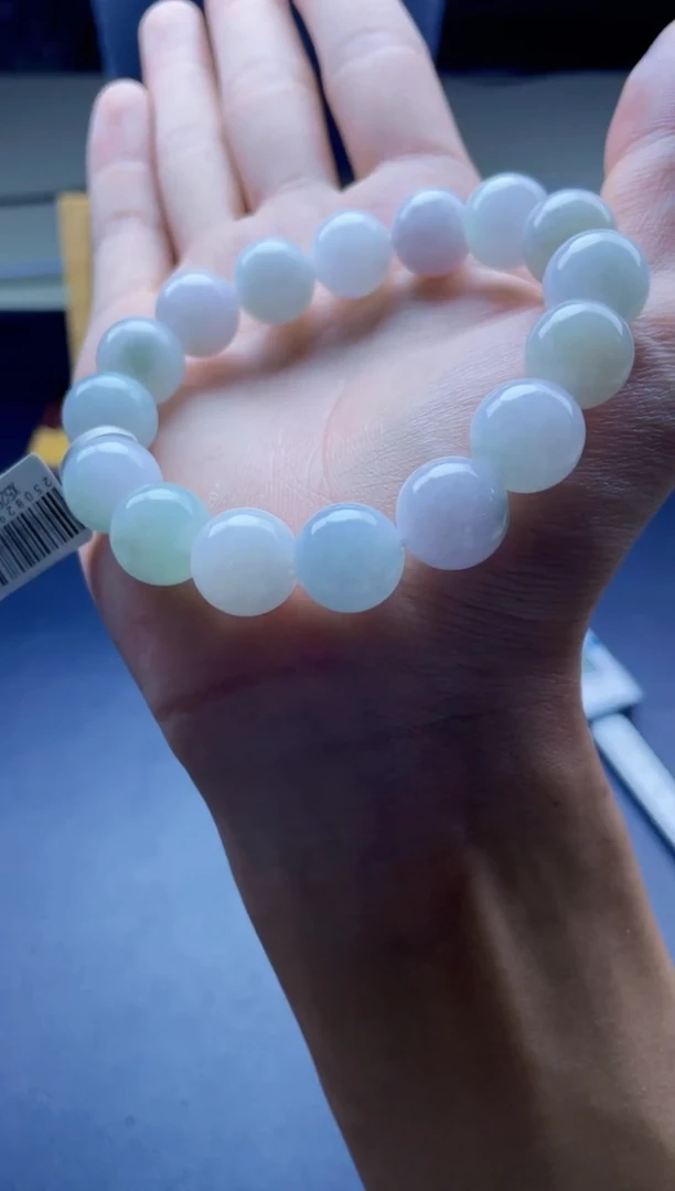 未镶嵌定制翡翠珠串 卡13+