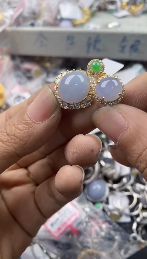 银S925镶嵌戒指翡翠11                   3