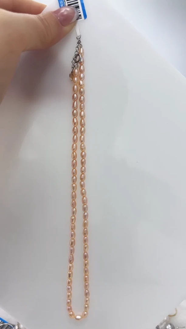 【闪购商品】淡水珍珠DA银S925镶嵌项链 D002