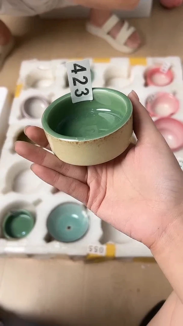 龙泉云间青瓷小米茶器