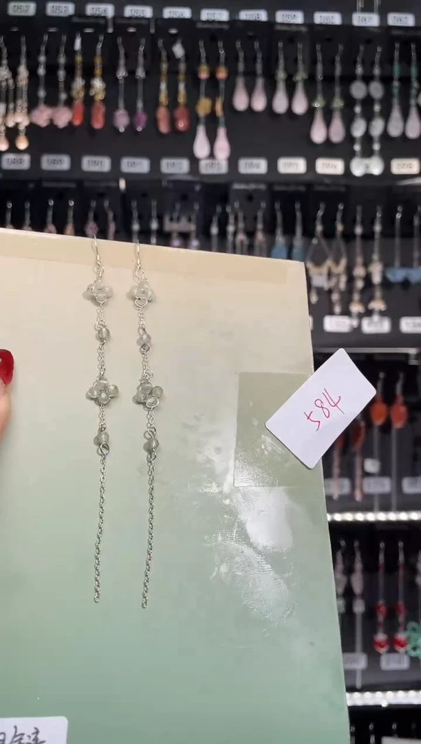 【闪购商品】紫晶耳饰银S925镶嵌喜欢拍