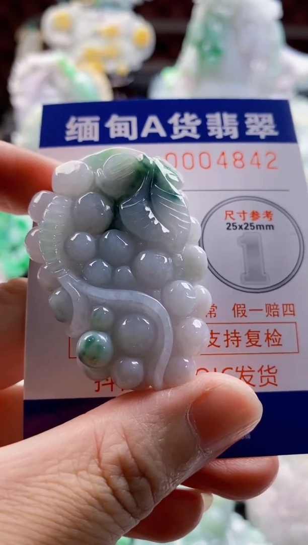 翡翠未镶嵌吊坠(不含链)1