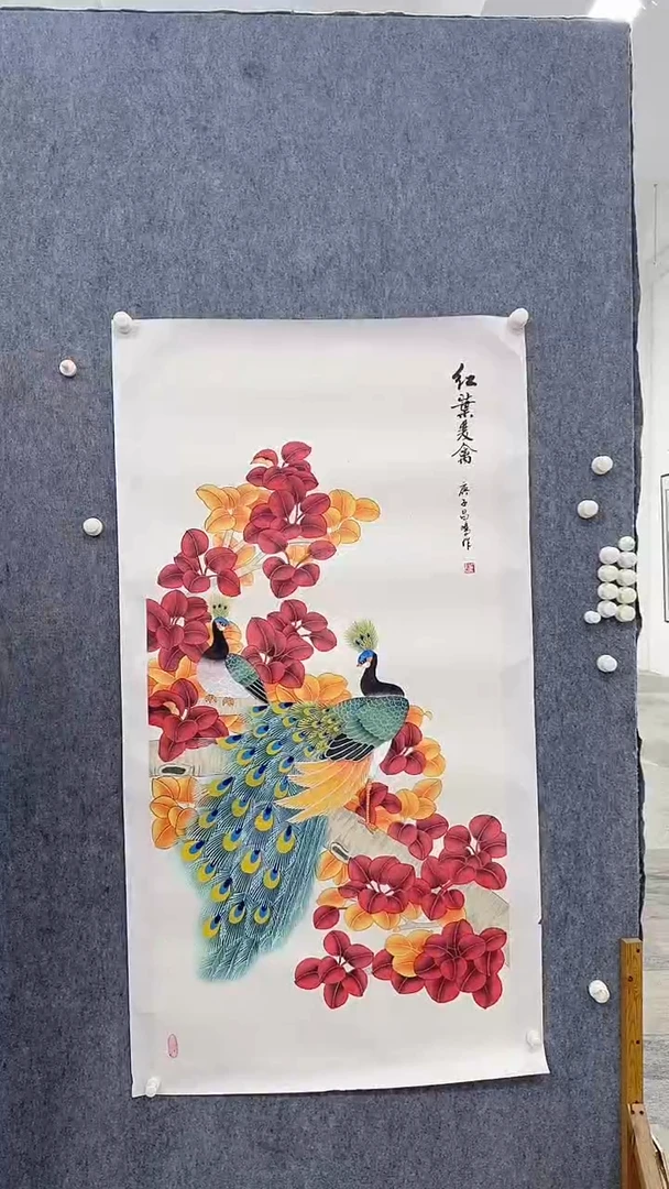 国画吴昌鸣8平尺国画作品