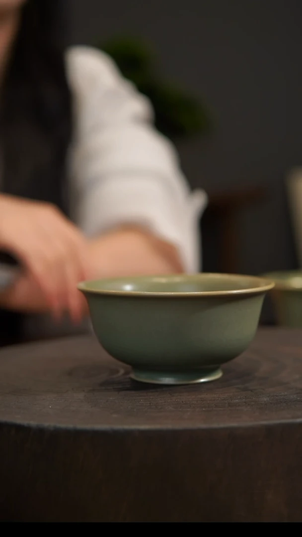 杯子压手杯 汝州原产地  原矿老釉